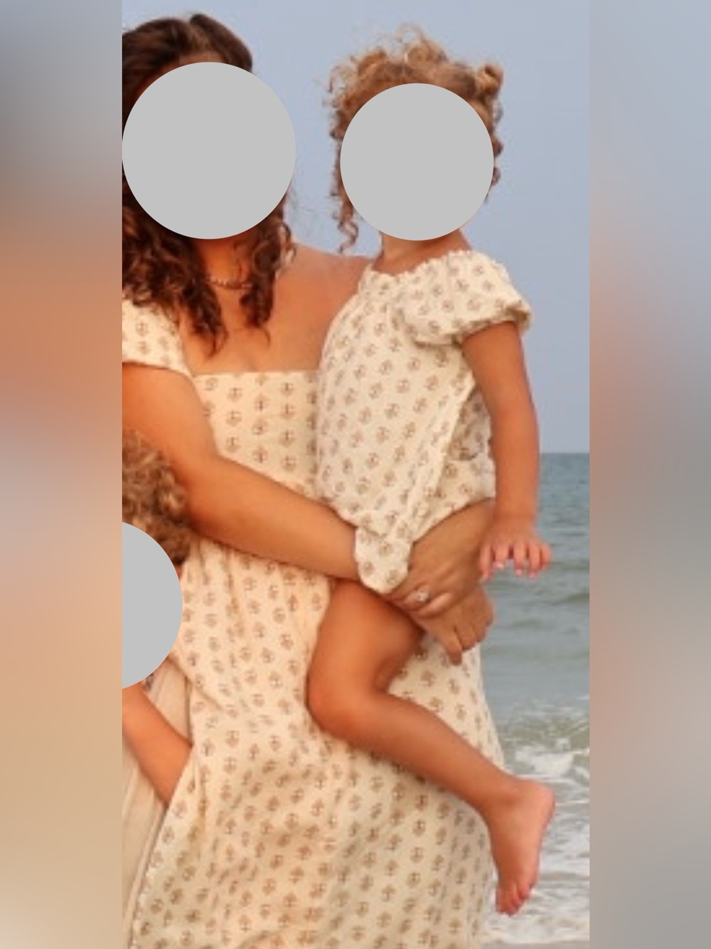 Rylee+Cru Mama + Mini Brown Cream Floral-Print Puff Sleeve Dress Set